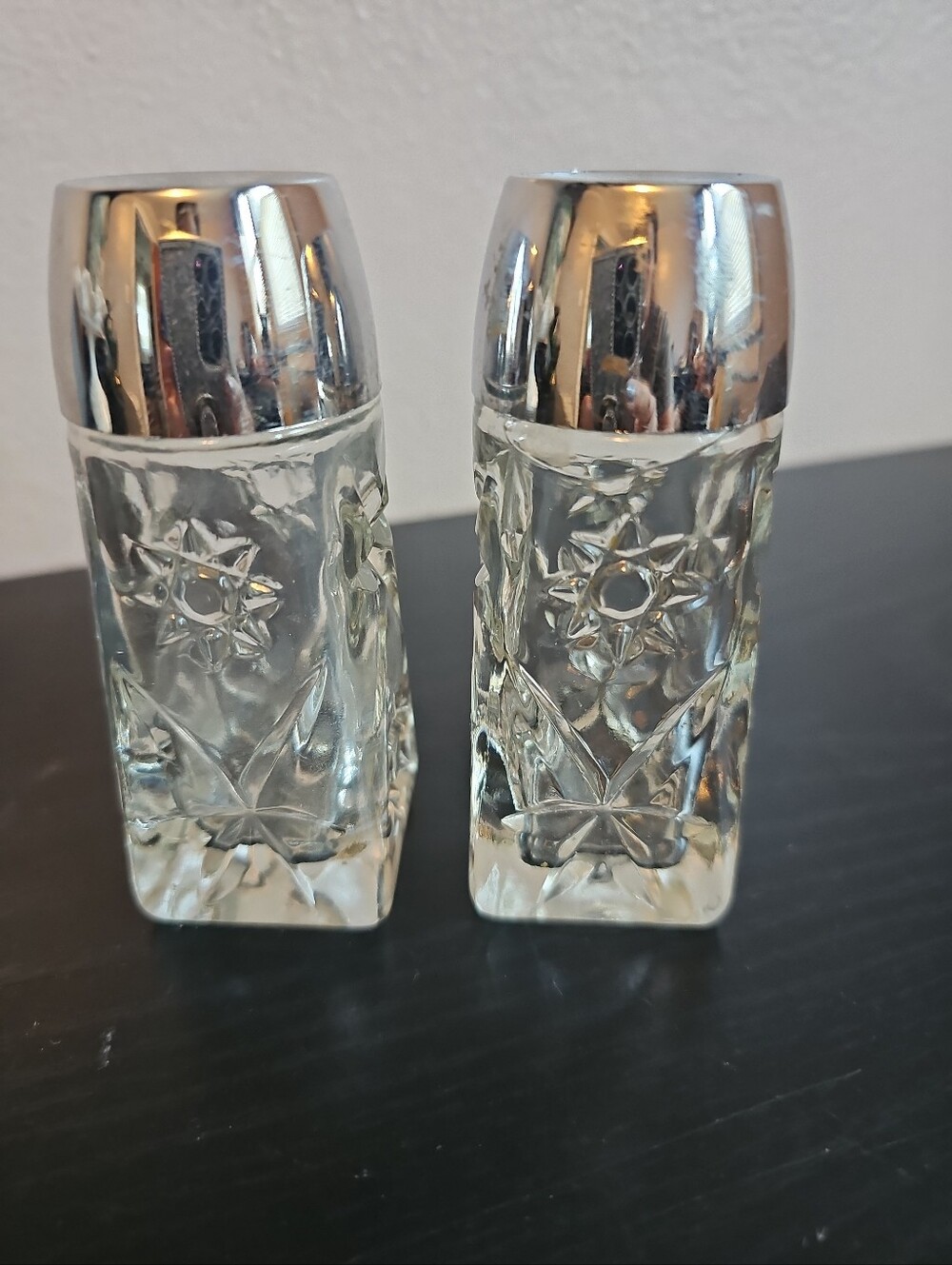 Anchor Hocking Star of David Prescut Salt and Pepper shaker